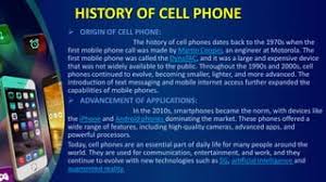 Importance of the Development of the Cell Phone